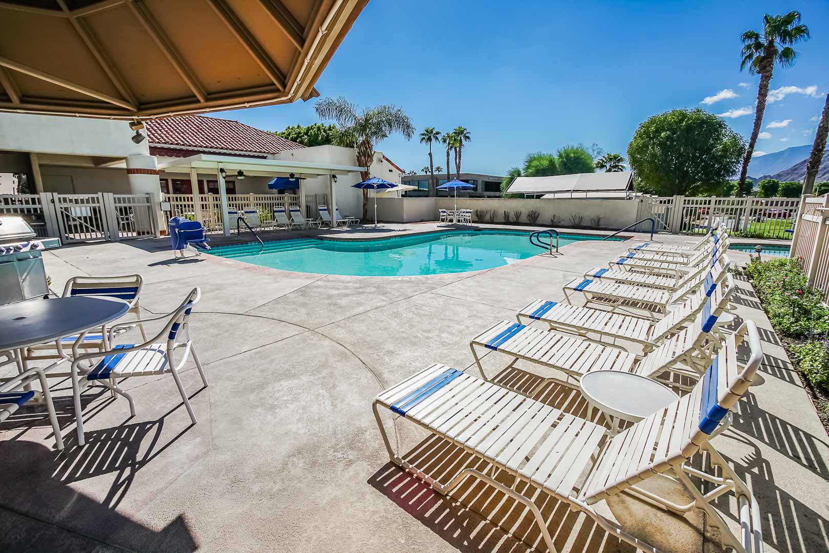A soothing pool at VRI Americas' Desert Breezes Resort in California